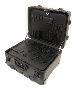 Black Platt Super-Size Tool Case w/ Wheels and Telescoping Handle - 369TH-SGSH