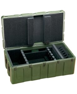6 Pack M4s + 6 Pack M9s Rifle Case w/Wheels - SS Hardware