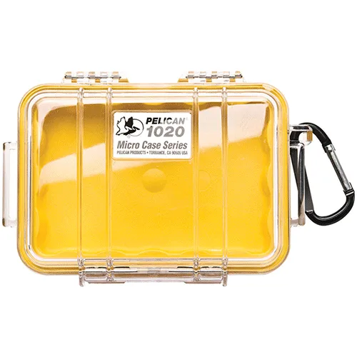 Pelican 1020 Micro Case Clear Yellow