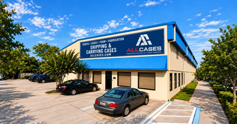 AllCases headquarters in Oldsmar, Florida, featuring its shipping and carrying cases facility