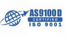 AS9100D and ISO 9001 certified